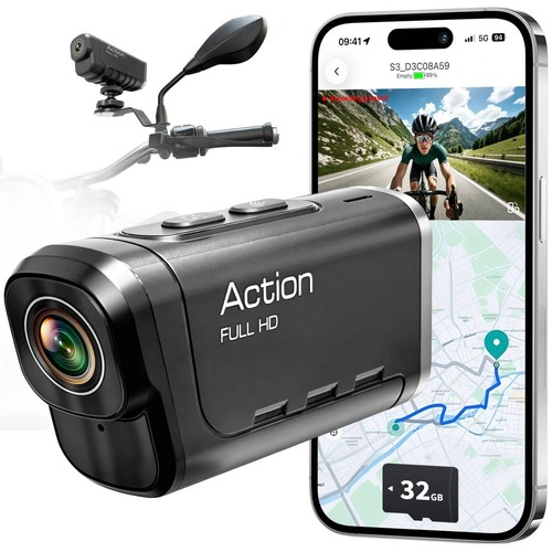 Dash cam moto 1080p doppia - dash,