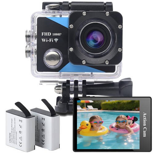 Action cam 1080p con wifi - 1080p,